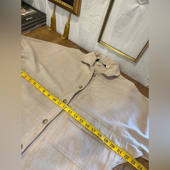 BRECKENRIDGE – Beige Button-Up Shirt (Size 10) - Picture 6 of 7